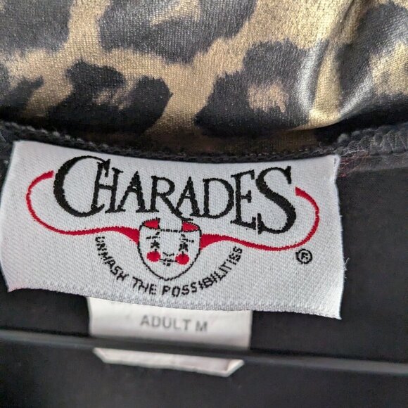 Gold Disco Charades Leopard Print Button Down Blouse - Picture 3 of 8